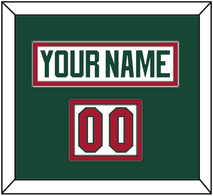 Minnesota Nameplate & Number (Shoulder) - Road White - Signature Tier 3