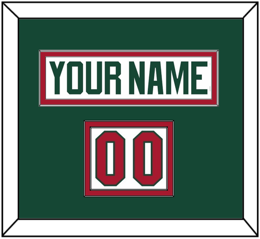 Minnesota Nameplate & Number (Shoulder) - Road White - Signature Tier 3