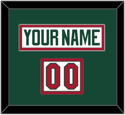 Minnesota Nameplate & Number (Shoulder) - Road White - Signature Tier 3