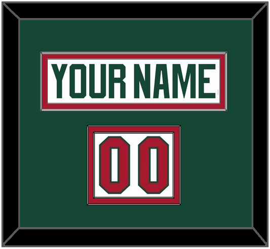 Minnesota Nameplate & Number (Shoulder) - Road White - Signature Tier 3