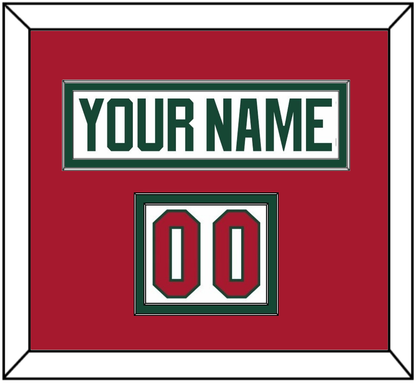 Minnesota Nameplate & Number (Shoulder) - Road White - Signature Tier 4