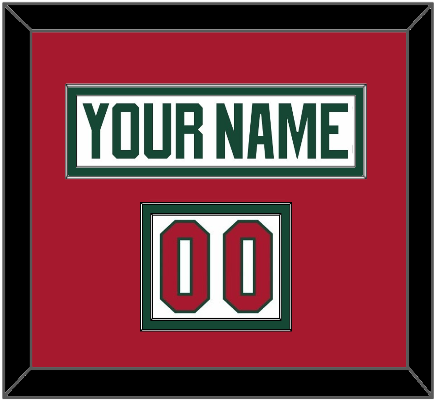 Minnesota Nameplate & Number (Shoulder) - Road White - Signature Tier 4