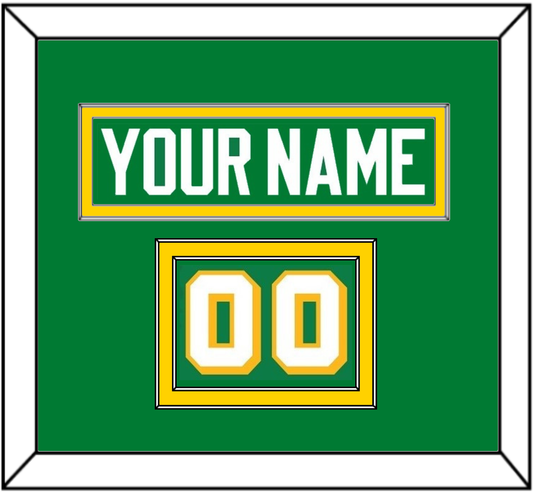 Minnesota Nameplate & Number (Shoulder) - Alternate Green - Signature Tier 2