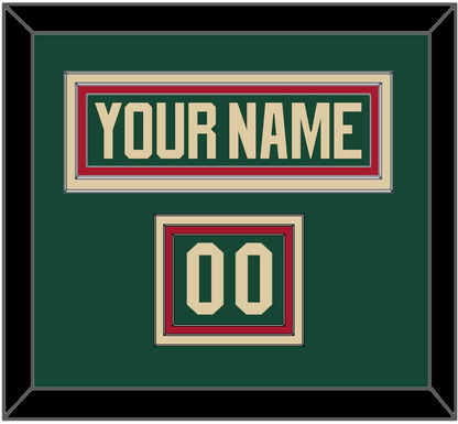 Minnesota Nameplate & Number (Shoulder) - Home Green - Premier Tier 2