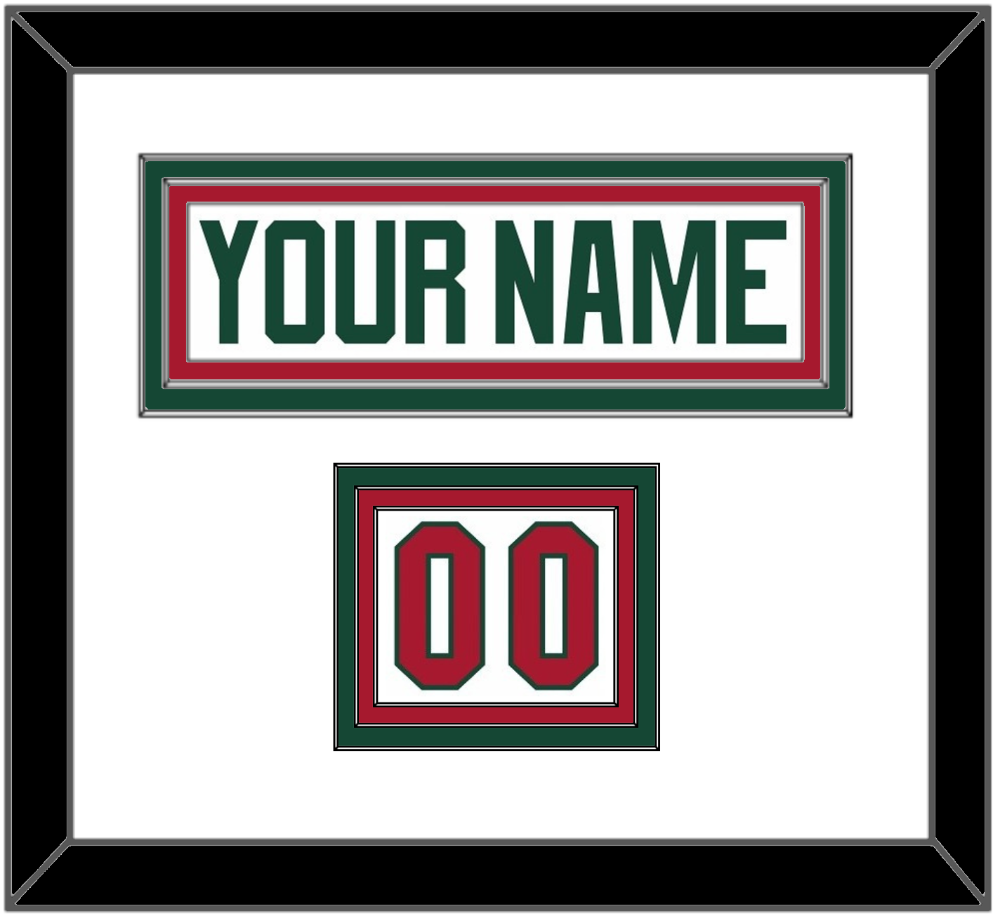 Minnesota Nameplate & Number (Shoulder) - Road White - Premier Tier 1