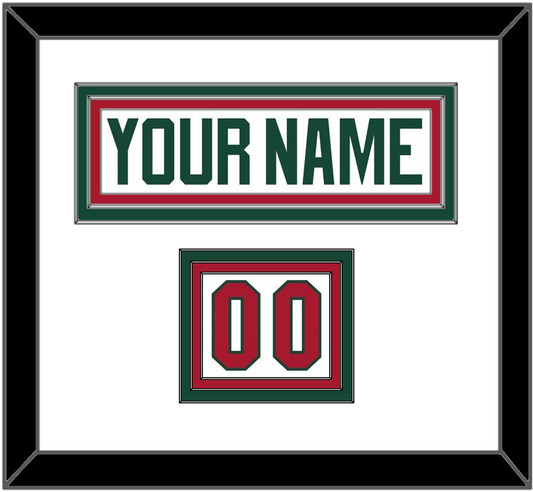 Minnesota Nameplate & Number (Shoulder) - Road White - Premier Tier 1