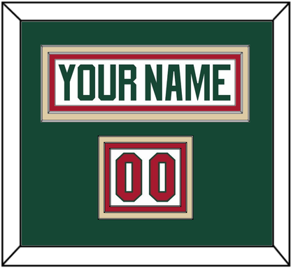 Minnesota Nameplate & Number (Shoulder) - Road White - Premier Tier 2