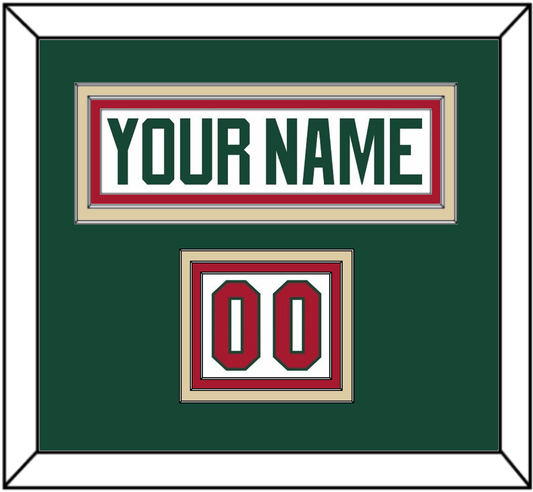 Minnesota Nameplate & Number (Shoulder) - Road White - Premier Tier 2