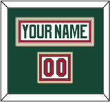 Minnesota Nameplate & Number (Shoulder) - Road White - Triple Mat 2