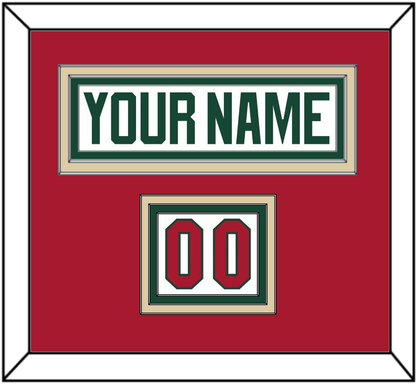 Minnesota Nameplate & Number (Shoulder) - Road White - Premier Tier 3