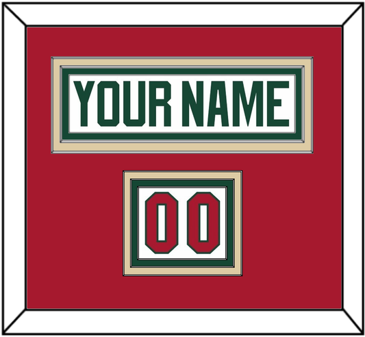 Minnesota Nameplate & Number (Shoulder) - Road White - Premier Tier 3