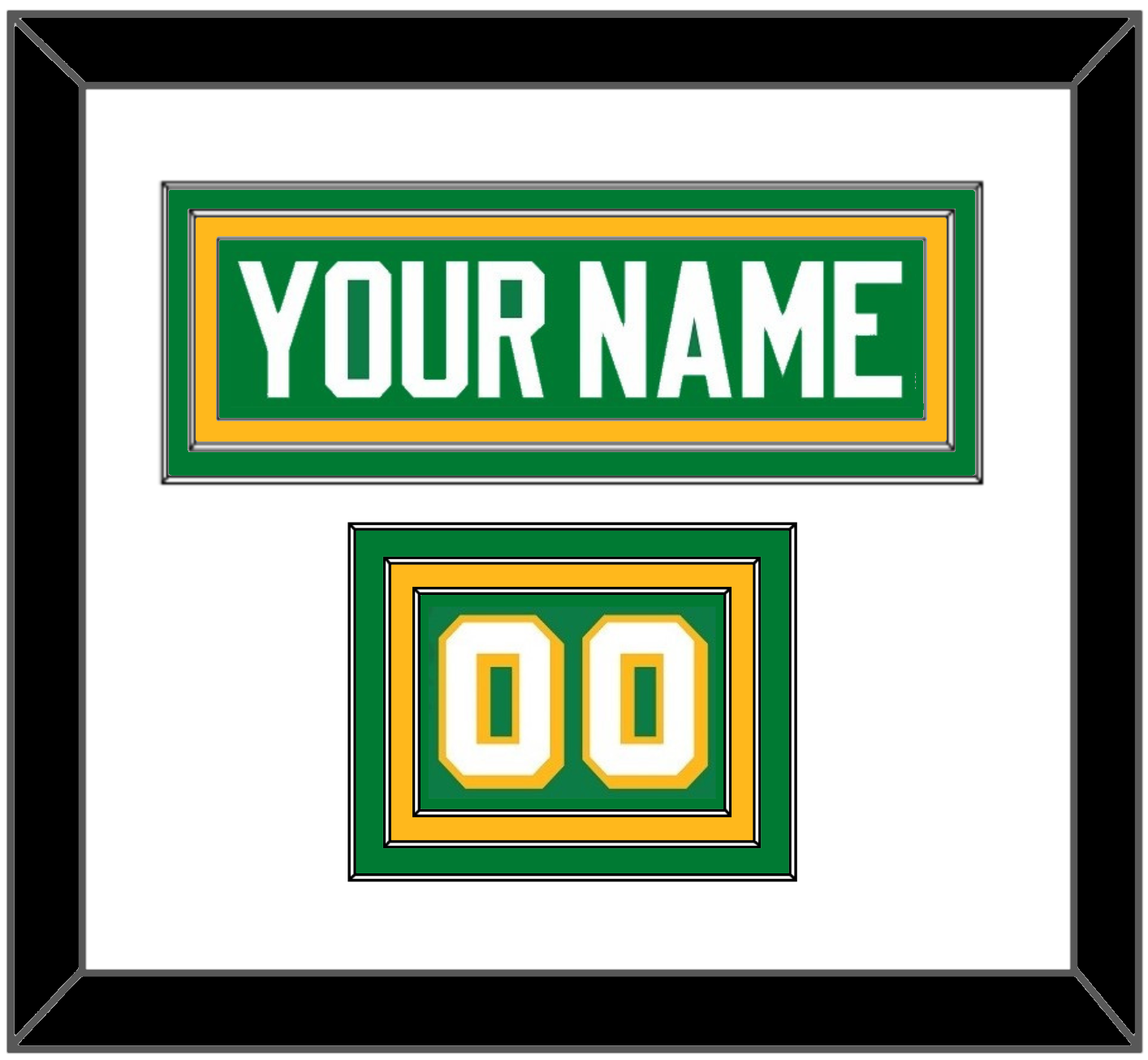 Minnesota Nameplate & Number (Shoulder) - Alternate Green - Premier Tier 1