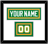 Minnesota Nameplate & Number (Shoulder) - Alternate Green - Triple Mat 1
