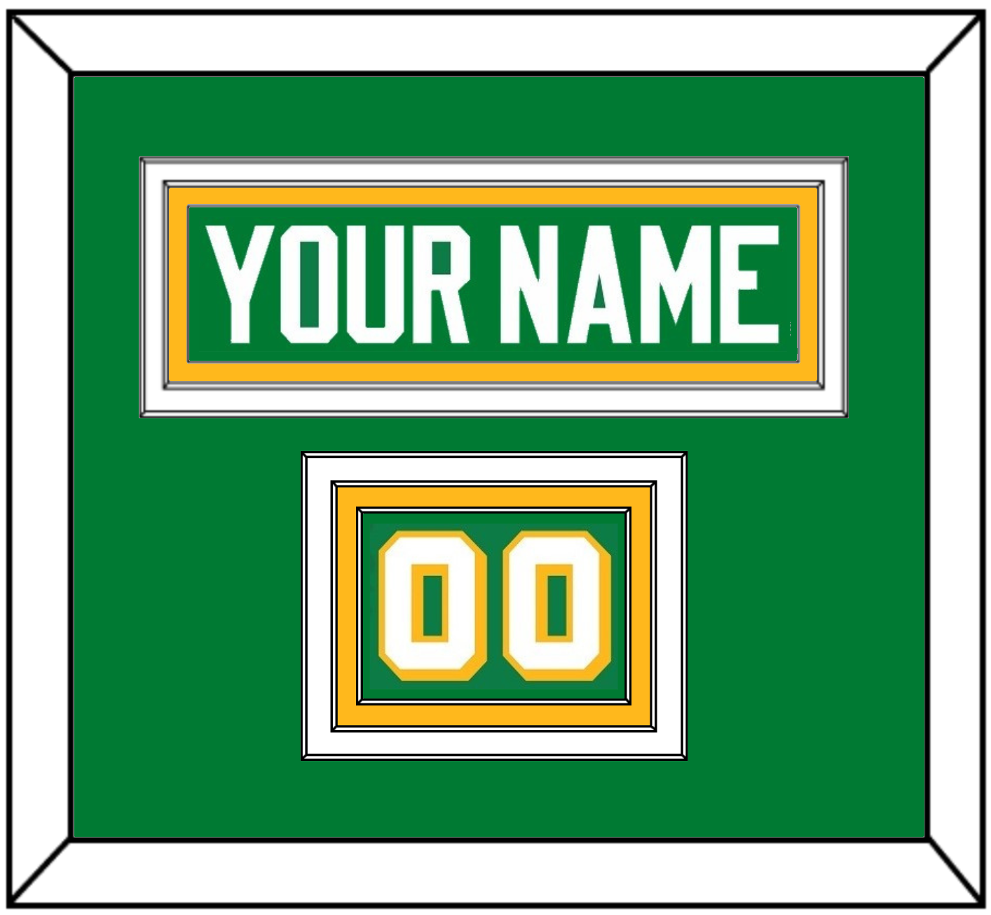 Minnesota Nameplate & Number (Shoulder) - Alternate Green - Premier Tier 2