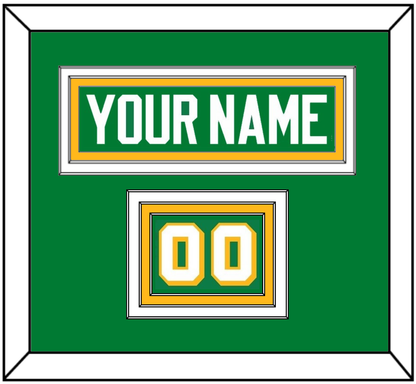 Minnesota Nameplate & Number (Shoulder) - Alternate Green - Premier Tier 2