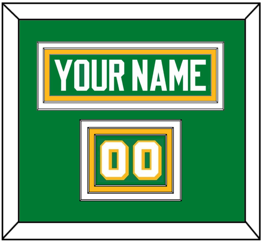 Minnesota Nameplate & Number (Shoulder) - Alternate Green - Premier Tier 2