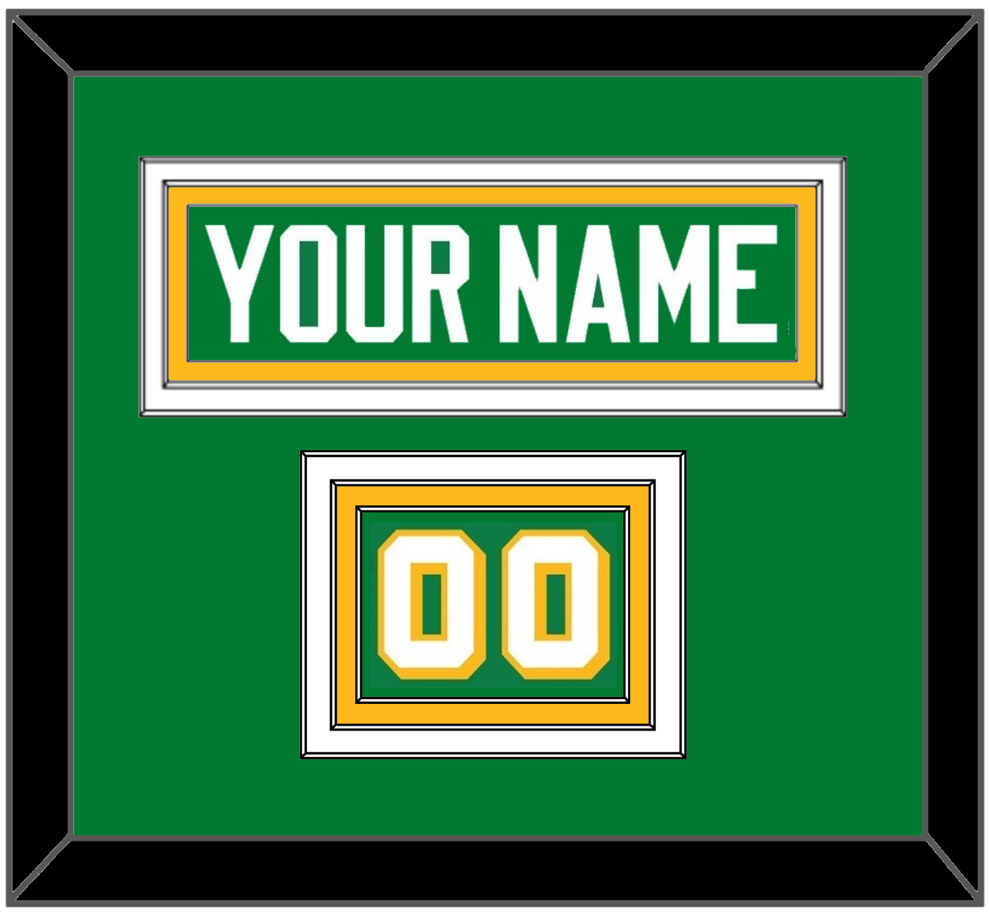 Minnesota Nameplate & Number (Shoulder) - Alternate Green - Premier Tier 2