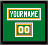 Minnesota Nameplate & Number (Shoulder) - Alternate Green - Triple Mat 2