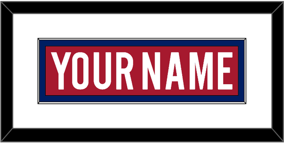 Montreal Nameplate - Home Red - Single Mat 1