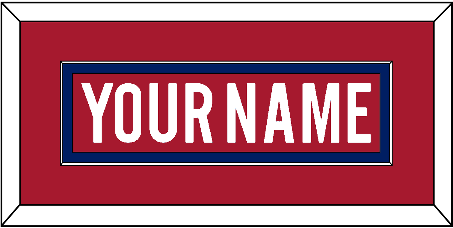 Montreal Nameplate - Road/Home Red (1997-2007) - Essential Tier 2