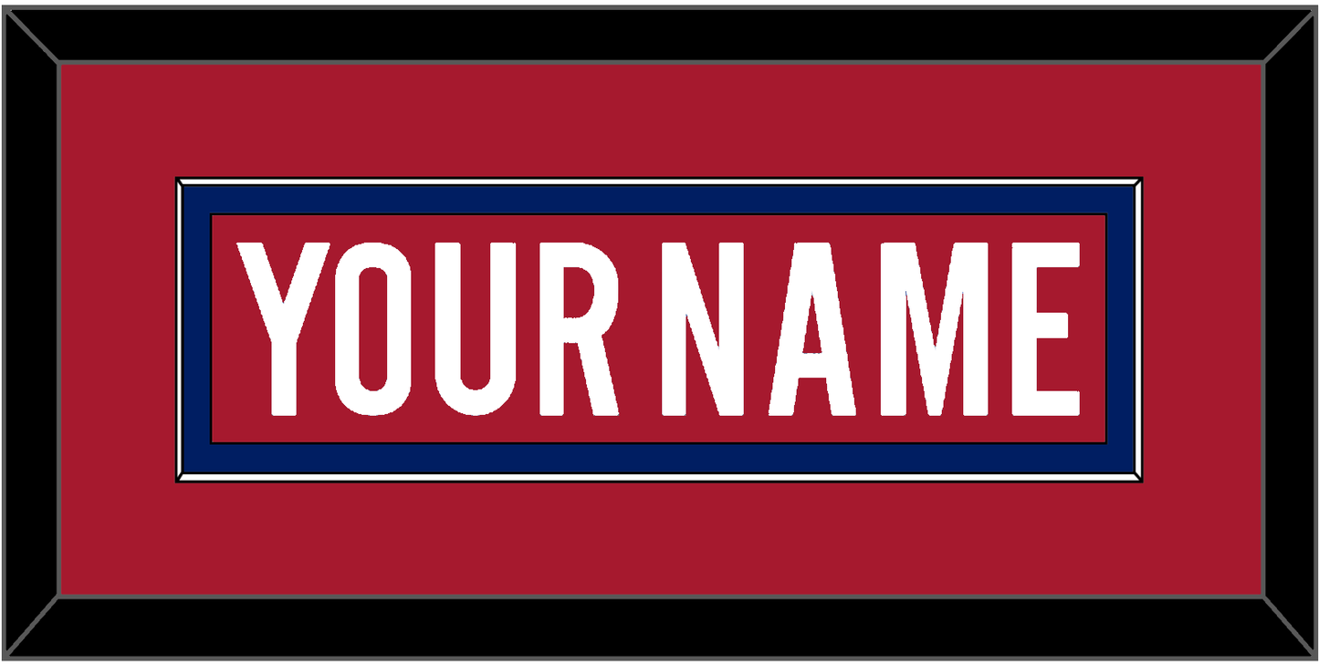 Montreal Nameplate - Road/Home Red (1997-2007) - Essential Tier 2