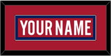 Montreal Nameplate - Home Red - Single Mat 2