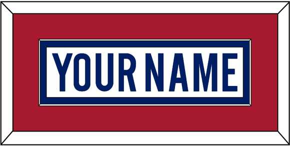 Montreal Nameplate - Road White - Single Mat 2