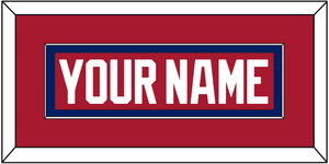 Montreal Nameplate - Road Red (1984-1997) - Single Mat 2