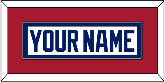 Montreal Nameplate - Home White (1984-1997) - Single Mat 2