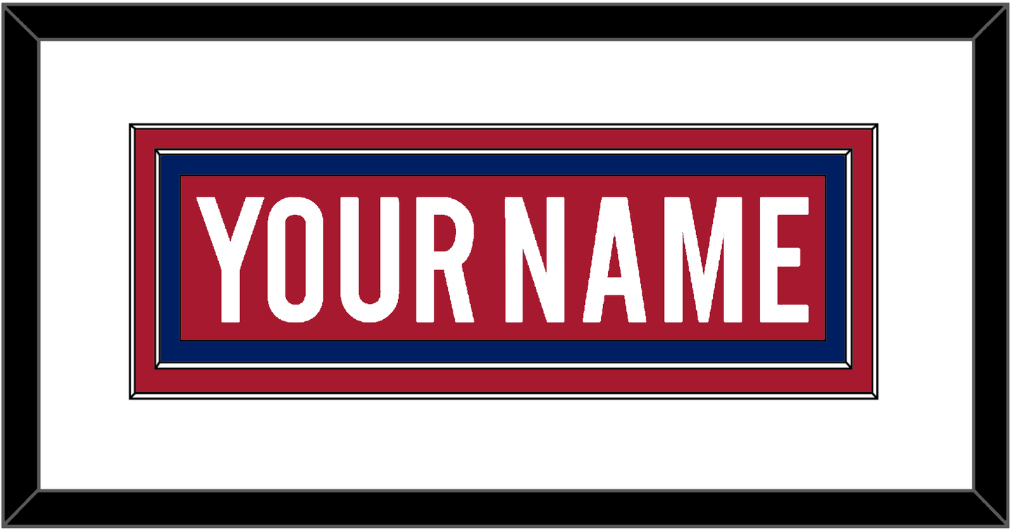 Montreal Nameplate - Road/Home Red (1997-2007) - Signature Tier 1