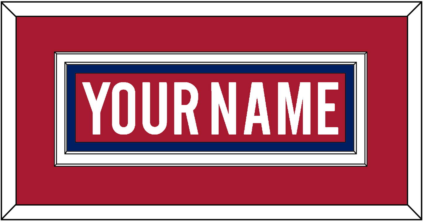 Montreal Nameplate - Road/Home Red (1997-2007) - Signature Tier 2