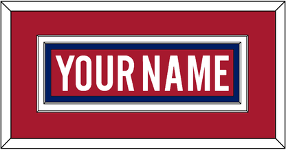 Montreal Nameplate - Road/Home Red (1997-2007) - Signature Tier 2