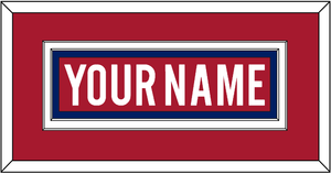 Montreal Nameplate - Home Red - Double Mat 2