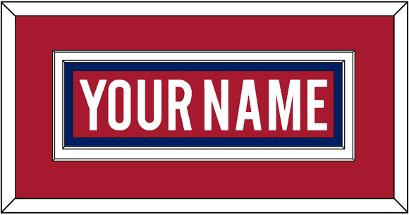 Montreal Nameplate - Home Red - Double Mat 2