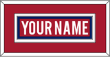 Montreal Nameplate - Home Red - Double Mat 2