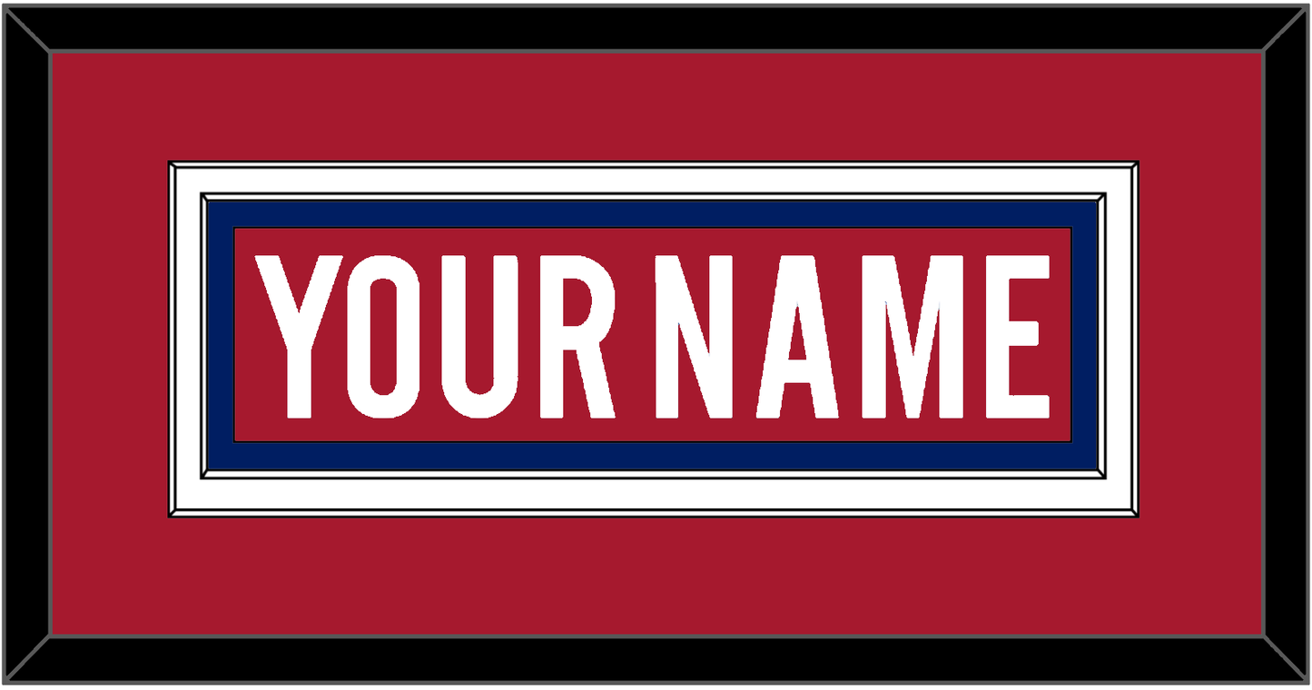 Montreal Nameplate - Road/Home Red (1997-2007) - Signature Tier 2
