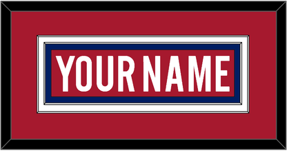 Montreal Nameplate - Road/Home Red (1997-2007) - Signature Tier 2