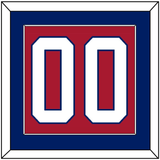 Montreal Number (Back) - Road/Home Red (1997-2007) - Single Mat 2