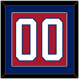 Montreal Number (Back) - Road/Home Red (1997-2007) - Single Mat 2