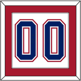 Montreal Number (Back) - Home/Road White (1997-2007) - Single Mat 1