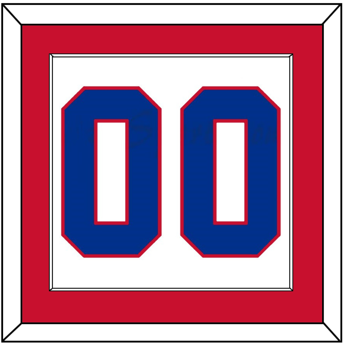 Montreal Number (Back) - Home White (1966-1970) - Essential Tier 1