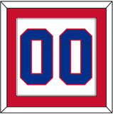 Montreal Number (Back) - Home White (1966-1970) - Single Mat 1