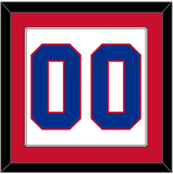 Montreal Number (Back) - Home White (1966-1970) - Single Mat 1