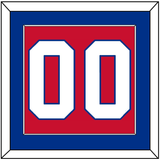 Montreal Number (Back) - Road Red (1977-1984) - Single Mat 2