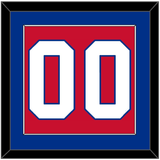 Montreal Number (Back) - Home Red (1966-1970) - Single Mat 2