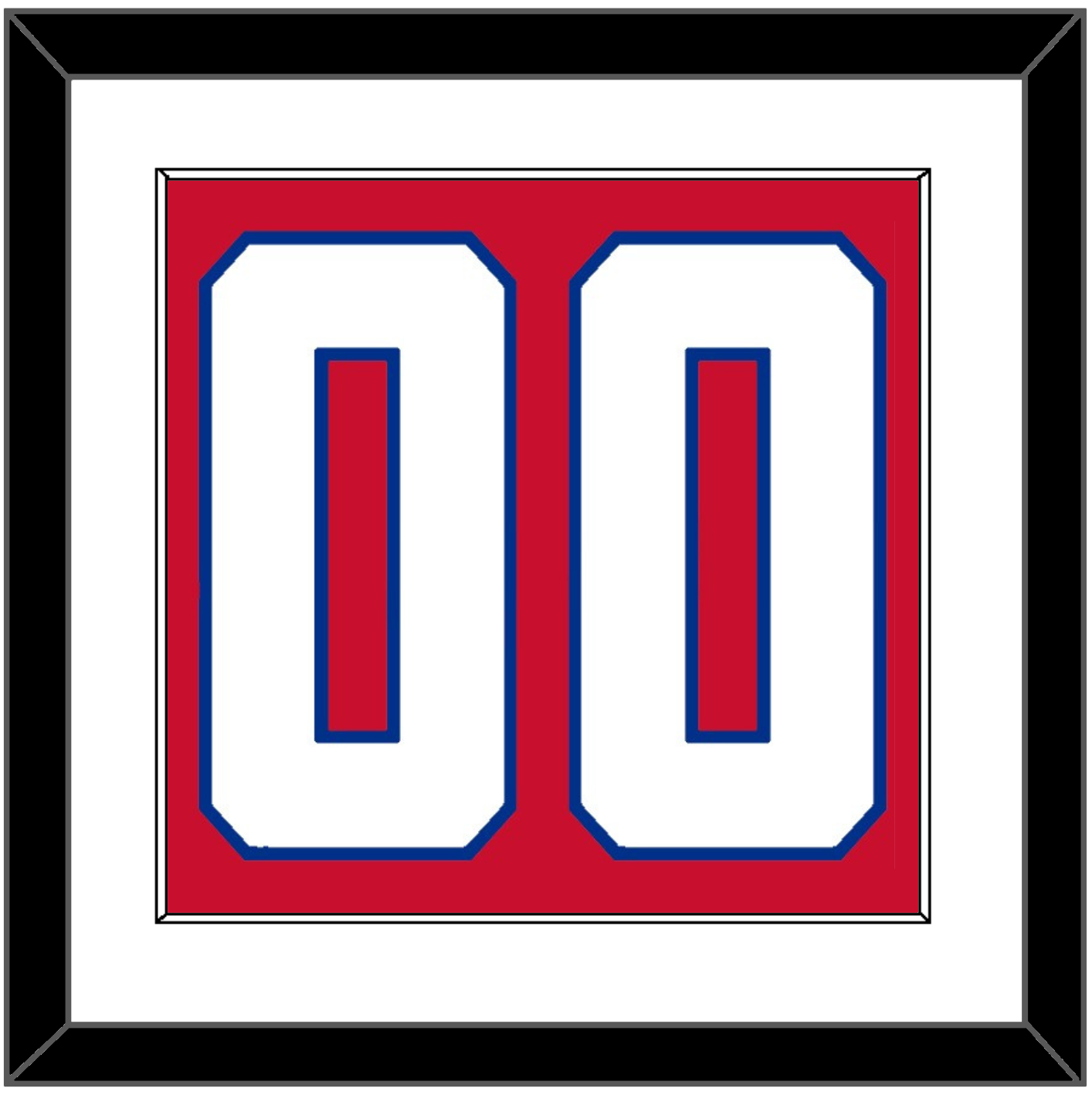 Montreal Number (Back) - Home Red (1947-1966) - Essential Tier 1