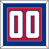 Montreal Number (Back) - Home Red (1947-1966) - Single Mat 2