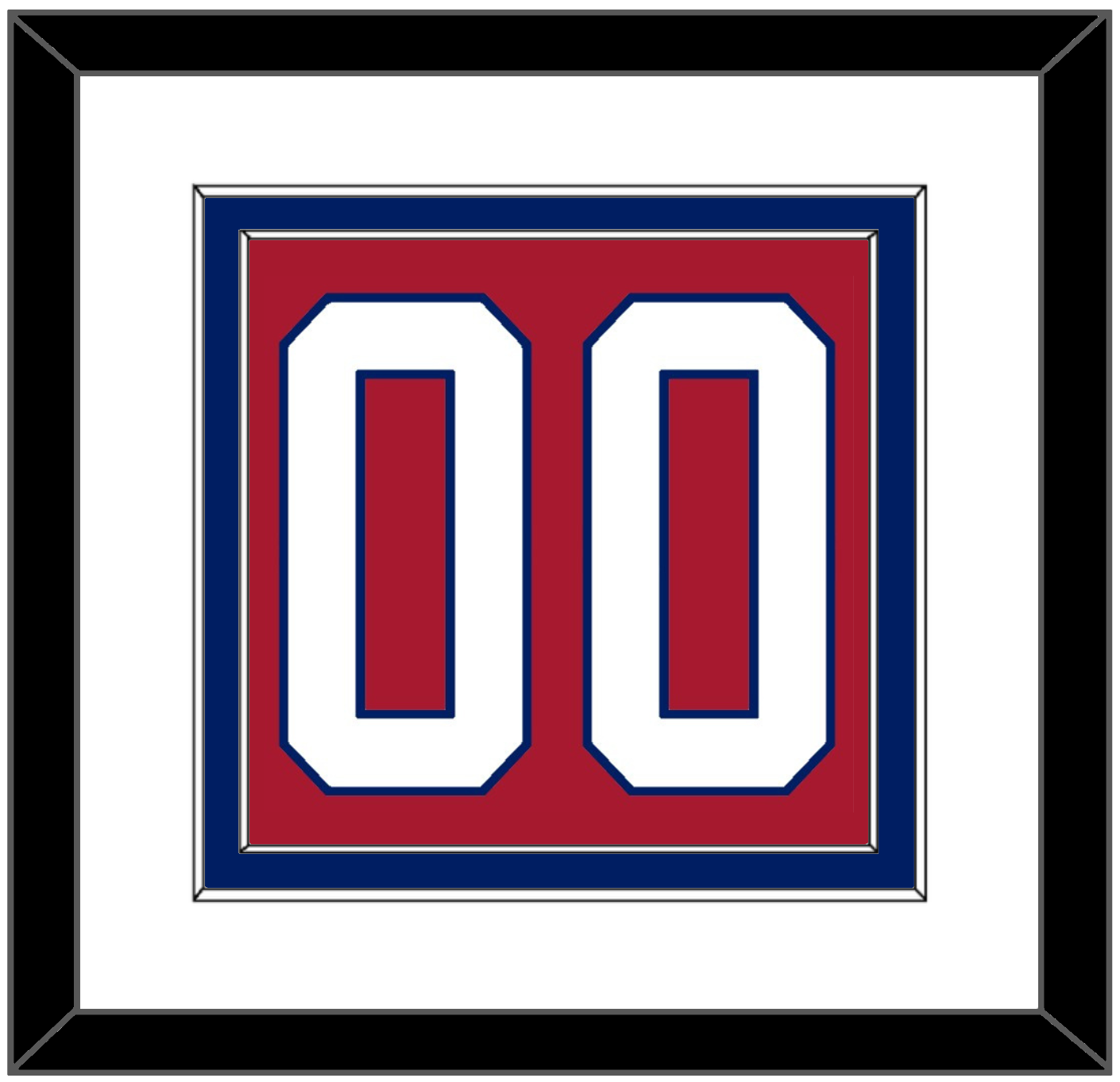 Montreal Number (Back) - Home Red - Signature Tier 1