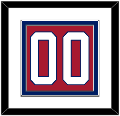 Montreal Number (Back) - Home Red - Signature Tier 1