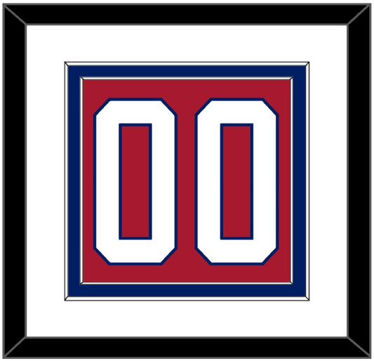 Montreal Number (Back) - Road/Home Red (1997-2007) - Signature Tier 1